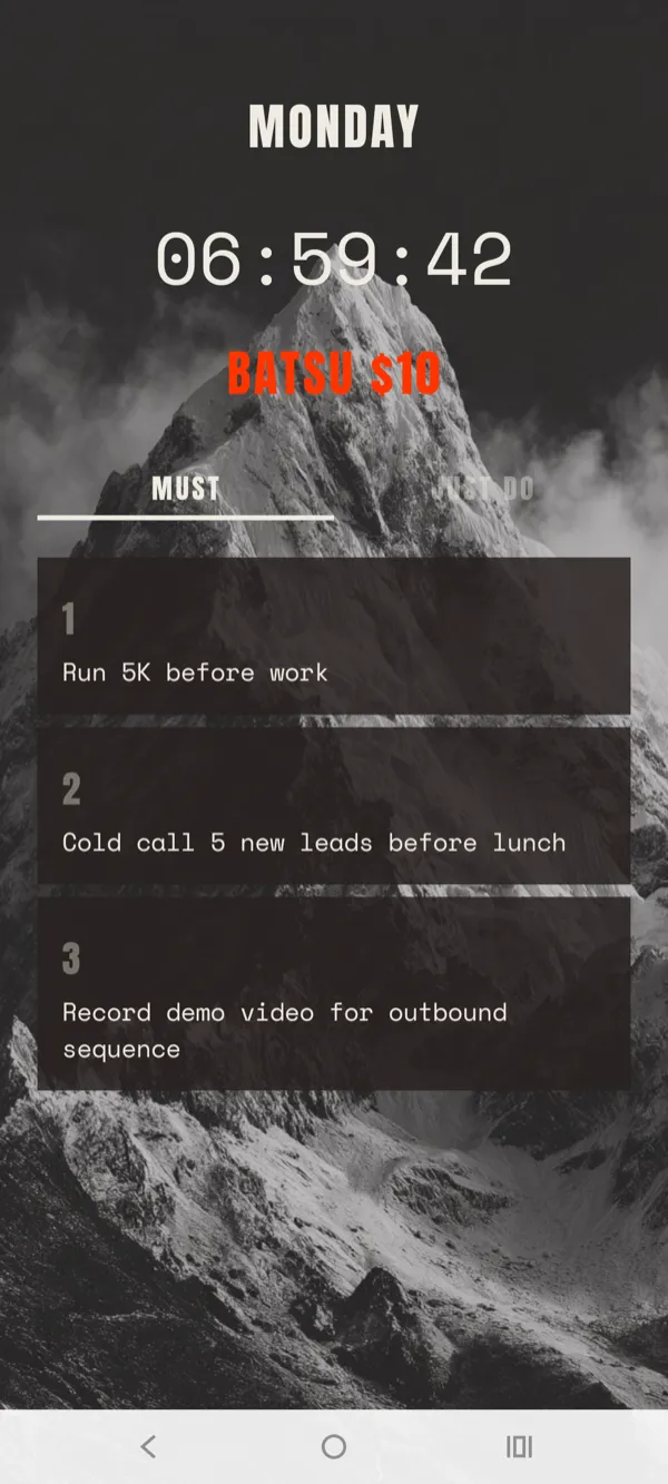 Active pact with countdown